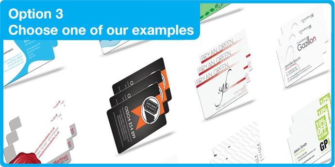 option 3 - choose one of our examples